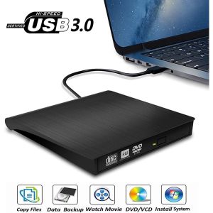 USB 3.0 Ultra Slim External Drive DVD Portable Writer/Burner/Rewriter/CD DVD ROM Drive Player