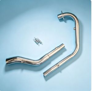 Rusi GP Flash 150 FI Stainless Elbow on Akrapovic Hexa Tip with Silencer