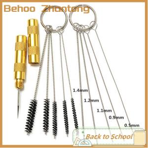 Behoo 11pcs Airbrush Spray Cleaning Repair Tool Kit Stainless steel Needle Brush Set