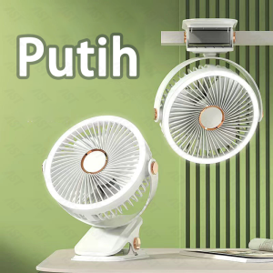 Kipas Clip On Aesthetic - Pilihan Silver Pink Hitam - Praktis & Stylish!