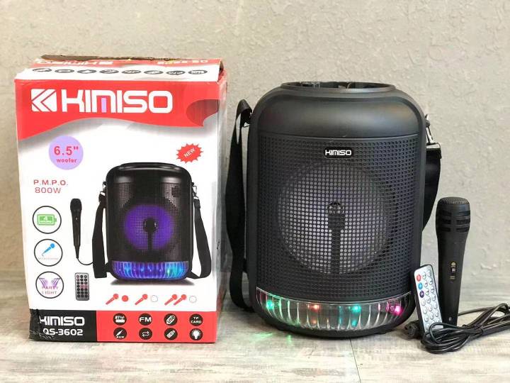 KIMISO QS-3602 Karaoke bluetooth speaker with remote and