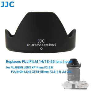 JJC 14/18-55 Reversible Lens Hood for Fujifilm Fujinon XF 18-55mm f/2.8-4 R LM OIS Lens & Fujinon XF 14mm f / 2.8 R Lens Replace Fujifilm 14/18-55 Lens Hood on Fuji Fujifilm X-T5 XT4 XT3 XT2 XT30II XT30 XT20 XS10 XE3 XE2S XT1 Camera