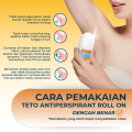 Paket 2 pcs Teto Antiperspirant Roll On 20ml yang mengurangi keringat & bau hingga 10 Hari – Fresh. 