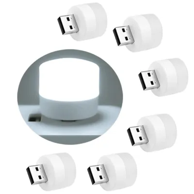 USB Lights by Night Mini Led BulbWithout Light-Sensor Plug-in Warm White Compact Ideal for Bedroom Bathroom Kitchen Car USB Atmosphere Light