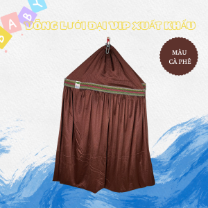 Võng lưới 2 lớp dày rộng  khổ 150x 230cm màu cà phê siêu chất