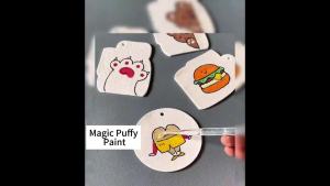 40Pcs DIY Foam Texture Painting Paper Handicraft 3D Drawing Magic Canvas Sponge Drawing Tools Art Educational Toy for Children
