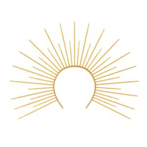 EIJINGY พระเจ้าแห่งดวงอาทิตย์ ที่คาดผมฮาโล ดวงจันทร์ ดาว ที่คาดผมฮาโลวีน วินเทจ รัศมีของพระแม่มารี ที่คาดผมคอสเพลย์ ผู้หญิง/เด็กหญิง