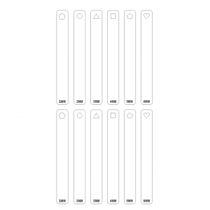 12 Pieces Sturdy Acrylic Roller Depth Guides Accessory for Consistent Clay Thickness In Pottery And Baking Applications
