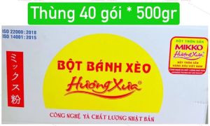 Bột bánh xèo bánh khọt HƯƠNG XƯA MIKKO 1 THÙNG 40 gói ( 500g/gói)