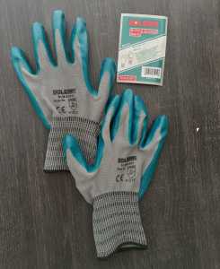 Sarung Tangan Kombinasi Latex Katun Anti Slip Sarung Tangan Isolator Anti Slip Sarung Tangan Proyek Kombinasi Nitril Katun Cut Ressistant Anti Potong Sarung Tangan Katun Silikon Nylon Anti Slip Nyaman Dipakai Jahitan Kuat Harga Termurah