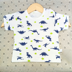 Kids Cotton T-shirt Cute Design Striped Tops Short Sleeves for Kids Boys & Girls 1-6 Years Old