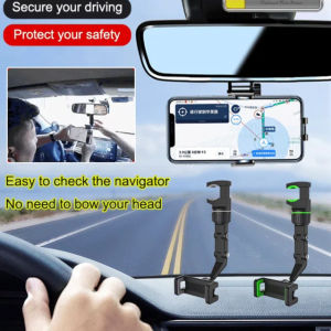 Carrying Cell Phone Clip Rearview Mirror Video Shooting Holder Kitchen Rearview Mirror Car Holder