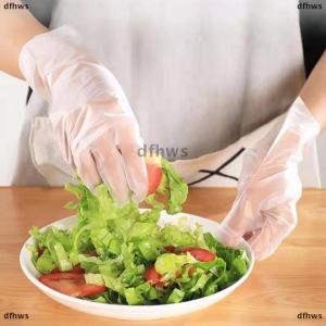 [COD] dfhws 50pcs box Latex Free Gloves TPE Disposable Gloves Transparent Non-Slip Acid Work Safety Food Grade Household Cleaning Gloves