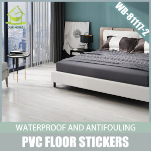 Bathroom Floor Sticker Wooden Design Floor Sticker Living Room Floor Sticker Waterproof Anti-Fouling Vinyl Floor Sticker Protective Film New SXP Material 1 Piece  91X15cm High Quality Bedroom Floor Sticker Tile