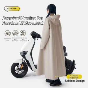 🔥Hot In Stock🔥Motorcycle and battery car rain cape rainproof integrated raincoat that separates the person and the car
