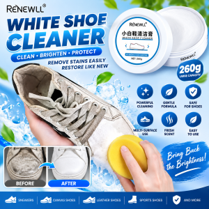 WHITE SHOE CLEANING CREAM | Multifunction Shoe Cleaning Cream | Dry Cleaning Foam Sneaker Cleaner | Shoe Polish For White Shoe Stain Cleaning Cream For Sports Sneakers | Sneaker Cleaning Cream | Practical Shoe Cleaning.