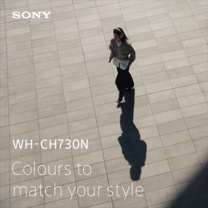 Sony Wireless Noise Cancelling Headphones WH-CH730N for Music Travel 50H Battery Bluetooth 6.0