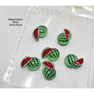 Fruit Nail Charms Flatback DIY Phone Case Hair Clip Decorations 3D Fruit Slices Nail Art Accessories水果平底美甲饰品 发卡手机壳装饰树脂水果