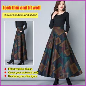 Long Skirt Like Vintage Elements Skirt Comfortable and at Ease Swing Casual Variety Elegance Youth