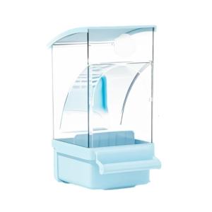 ตัวป้อนนกแก้วป้องกันการหกพร้อมการออกแบบที่ถอดออกได้สำหรับทำความสะอาดอุปกรณ์เสริมกรงนกเครื่องจ่าย