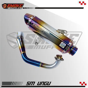 Knalpot Yamaha Xmax 250 Smoke Muffler Tipe SM Ungu Series Full System