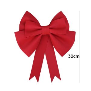 2026 New Year Red Big Bow Decorations Giant Bowknot Red Ribbon Wall Pendant Shop Birthday Party Wedding Home Door Decor 30/50/70cm