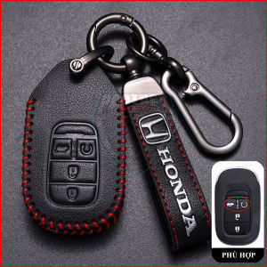 Ốp Chìa Khóa Xe Honda Civic 2022 2023 2024 Honda CRV 2024 Chìa 4 Nút Như Hình Họa Tiết 3 Sọc Màu Lịch Lãm Sang Trọng