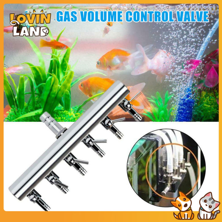 Lovinland Pet Aquarium Air Splitters Valve Regulating Pump Tube