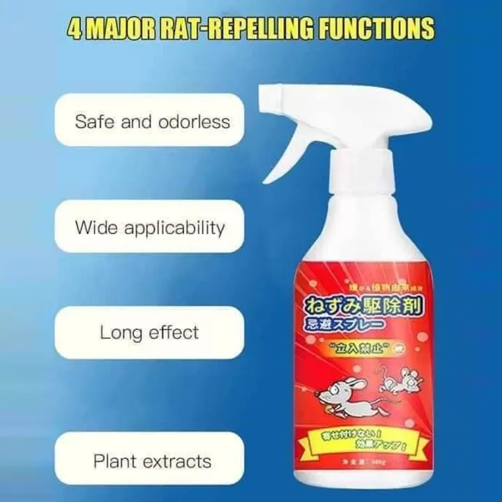 Kaisa Villa 500g Anti Rat Repellent Spray For mice, cockroaches, mosquitoes, geckos, etc
