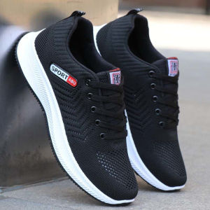 2026 Korean Running Sport Shoes For Men Casual Mesh Sneakers Black Mens Basketball Rubber School Shoes For Men Student