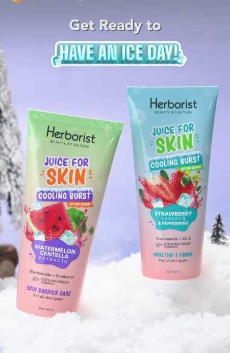 Handbody Herborist Juice For Skin Cooling Burst Lotion Serum 180 ml - Body Serum