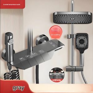 《2 Day Doorstep Delivery》NIASA Thermostatic booster faucet full copper shower head
