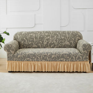 Jacquard Sofa Cover Stretch Elastic Couch Slipcover 1 2 3 4 Seater Protector Anti Dust Washable Living Room Decor