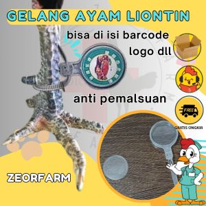 ring kaki ayam segala ukuran model ties liontin multifungsi anti pemalsuan zeorfarm