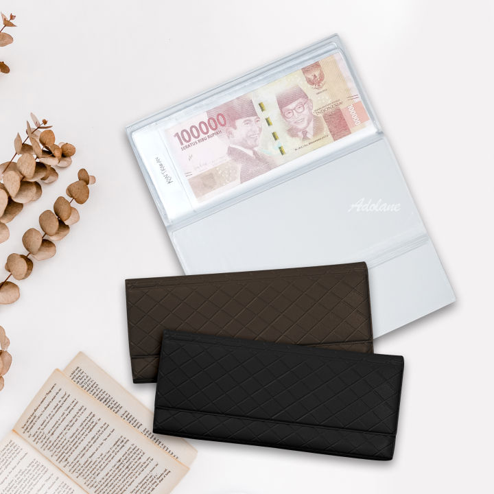 ADOLANE 037 DOMPET KEUANGAN MOTIF KOTAK quot / DOMPET BUDGETING LIPAT