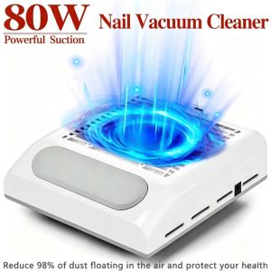 180W Nail Dust Collector Low Noise Washable Filter Powerful Vacuum for Manicure Salon Home