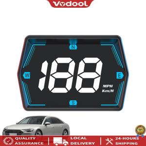 [Upgraded] Car Digital GPS Speedometer HD LED Display Speed MPH KMH HUD Compass GPS Speed Meter Overspeed Alarm Speedometer Odometer [Vodool Official Tool]