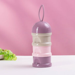 3/4 ชัน กล่องนมผง กล่องนมผงทารกแบบพกพา ความจุสูงดนมผงสามารถเทจากด้านข้า