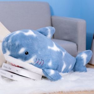 POUKL  Ocean Series Shark Plush Toy Japanese Style Piebald Spotted Shark Doll Home Decoration Cute Marine Animal Stuffed Toy Childrens Comfort Toys