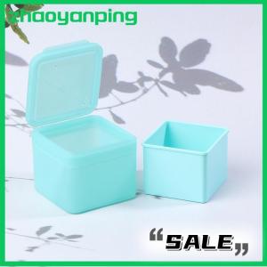 zhaoyanping 300g Double Layer Square Makeup Remover Cotton Box Flip Cover Self Matching Tweezers Cotton Pads Storage Box