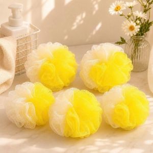 Combo 5 bông tắm lưới tạo bọt – mềm mại tạo bọt nhanh làm sạch dịu nhẹ