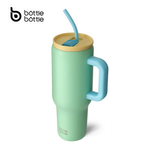 BOTTLE BOTTLE 40oz 1180ml Tumbler Stainless Steel For Car Cup Holder With Dual-use Lid and Handle Large Capicity Water Bottle