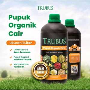 Pupuk organik cair POC Trubus kemasan 1 liter pupuk untuk segala jenis tanaman buah dan sayur