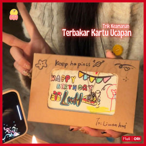 [COD]Burning Card/Burning  Postcard/Hand Made Card/Hand Made Gifts/Surprise Gift/Kartu Ucapan Ulang Tahun DIY/Tulisan Happy Birthday Dengan Amplop/Hadiah Kado Unik
