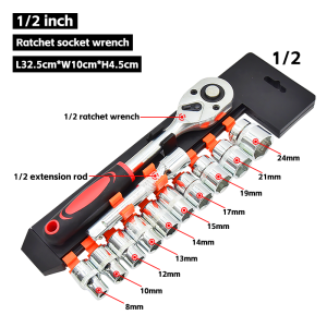 sickleroc Spanner allen key set 12PCs Set Tool Set Tools Heavy Duty Ratchet  Alatan Tangan Soket waterproof