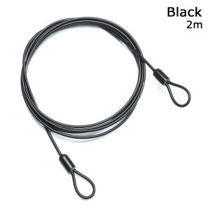 HEFEI 0.5/1/2Meters Security Safety Rope Anti-theft Ropes Steel Cable Lock Bicycle Lock Wire Road Bike Lock Cycling Strong Wire