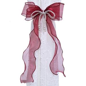 Set Of 2 Charm Butterfly Bowknot Curtain Holdbacks Curtain Tiebacks With Beads For Touch Of Elegances for Offices