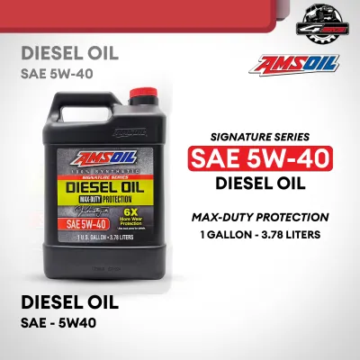 Amsoil Signature Series SAE 5W40 Diesel Oil Max-Duty Protection 1 GALLON