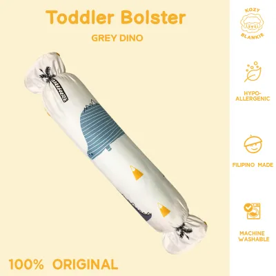 Kozy Blankie Toddler Bolster ( Grey Dino )