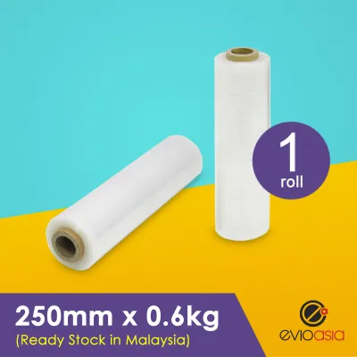 (250MM 600g) Evio Asia Stretch Film Wrapping Film Packaging Plastic Pallet Wrap